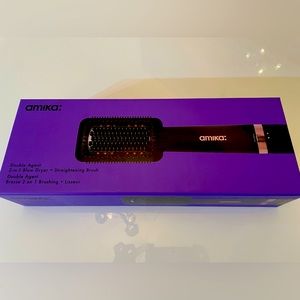 Amika - Double Agent - 2 in 1 Blow Dryer & Straightening Brush. Brand new.